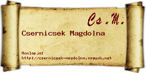 Csernicsek Magdolna névjegykártya